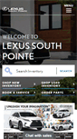 Mobile Screenshot of lexussouthpointe.com
