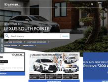 Tablet Screenshot of lexussouthpointe.com